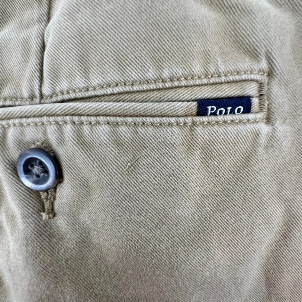 Polo‎ Ralph Lauren Mens 42T Khaki Chino Shorts Tan Cotton Tall Long 42L Solid